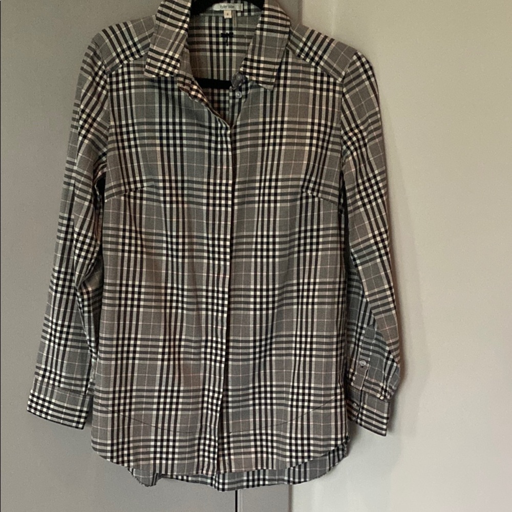 Plaid Button-Up Shirt